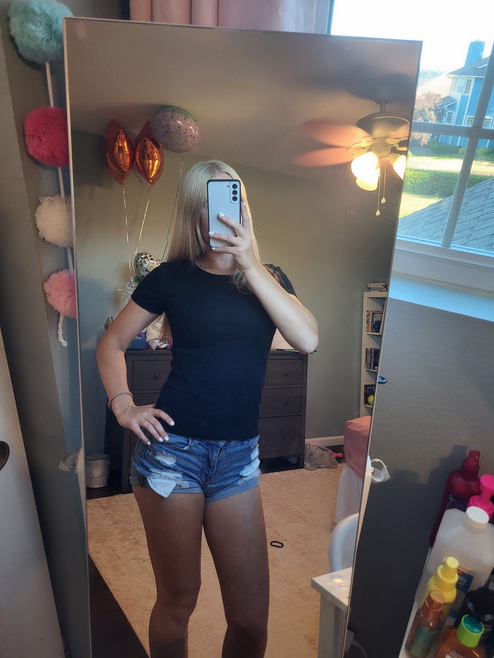 H&M Black Short-Sleeve Crewneck Tee